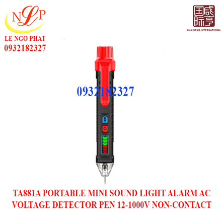 TA881A PORTABLE MINI SOUND LIGHT ALARM AC VOLTAGE DETECTOR PEN 12-1000V NON-CONTACT