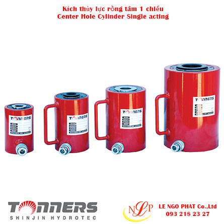 kích thủy lực rỗng tâm 1 chiều tonners