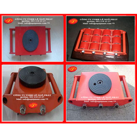 con lăn vận chuyển (rùa đẩy kéo hàng) bánh tròn