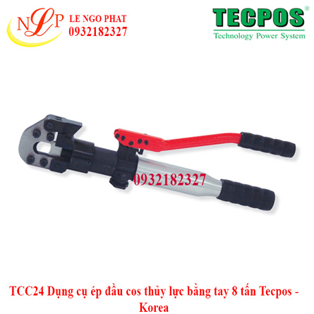 TCC24 Dụng cụ ép đầu cos thủy lực bằng tay 8 tấn Tecpos - Korea
