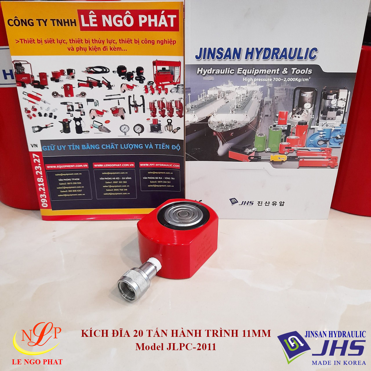 JLPC-2011, Kích thủy lực đĩa mỏng JHS 20 tấn hành trình 11 mm