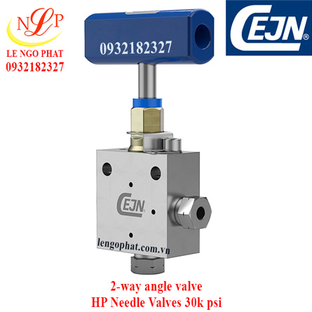 2-way angle valve 30k psi - 150 Nm