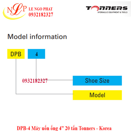 DPB-4 Máy uốn ống 4” 20 tấn Tonners - Korea