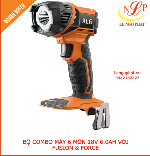 BỘ COMBO MÁY 6 MÓN 18V 6.0AH VỚI FUSION & FORCE