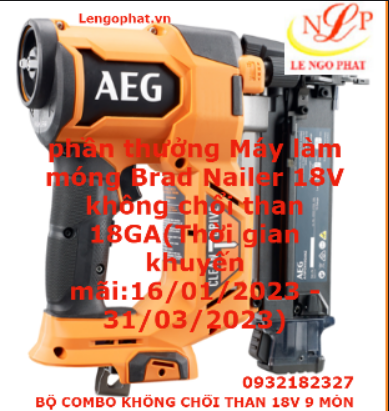 BỘ COMBO KHÔNG CHỔI THAN 18V 9 MÓN