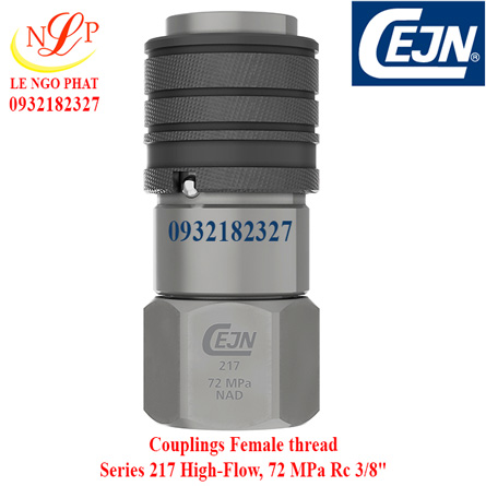 Couplings Female thread Series 217 High-Flow, 72 MPa Rc 3/8"
