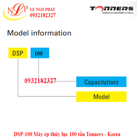 DSP-100 Máy ép thủy lực 100 tấn Tonners - Korea