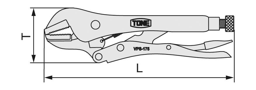 Grip pliers (straight line jaw) VPS