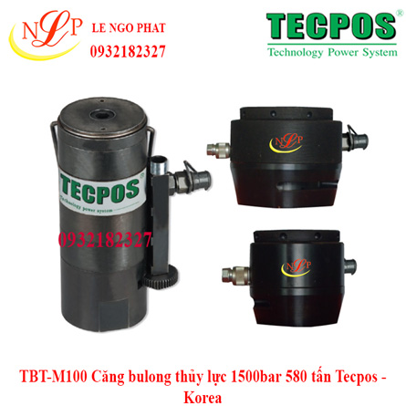 TBT-M100 Căng bulong thủy lực 1500bar 580 tấn Tecpos - Korea