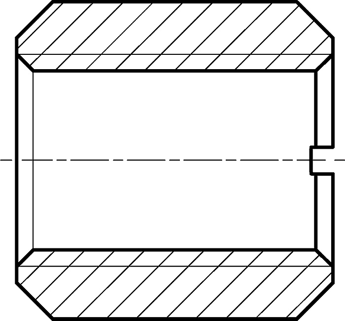 Gland nut, Collar, Tubing