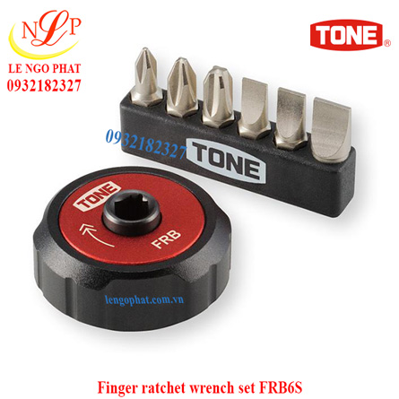 Finger ratchet wrench set FRB6S
