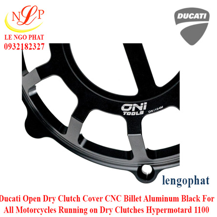 Ducati Open Dry Clutch Cover CNC Billet Aluminum Black For All Motorcycles Running on Dry Clutches Hypermotard 1100 EVO M900 Monster 1000 1098 R S 998 999 916 996 SP SPS