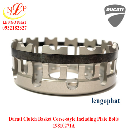 Ducati Clutch Basket Corse-style Including Plate Bolts 19810271A
