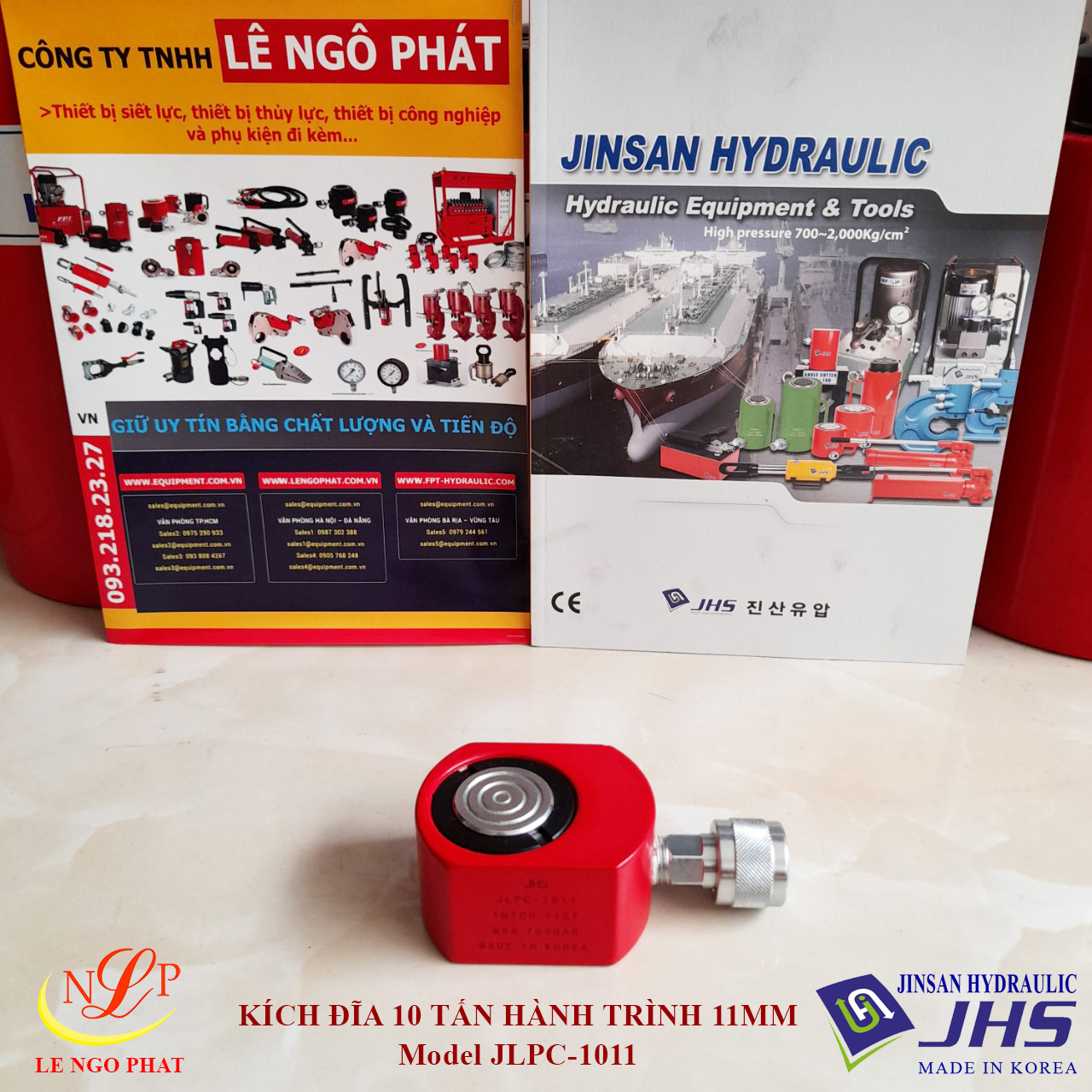 JLPC-1011, Kích thủy lực đĩa mỏng JHS 10 tấn hành trình 11 mm