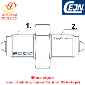 HP male adapters - HP Adapters Stainless Steel 60k psi