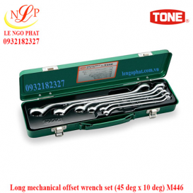 Long mechanical offset wrench set (45 deg x 10 deg) M446