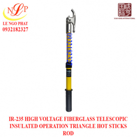 IR-235 HIGH VOLTAGE FIBERGLASS TELESCOPIC INSULATED OPERATION TRIANGLE HOT STICKS ROD