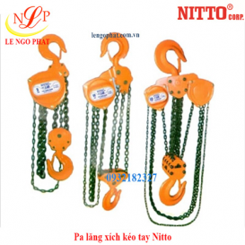 Pa lăng xích kéo tay 10 tấn 5 met Nitto 100VP5