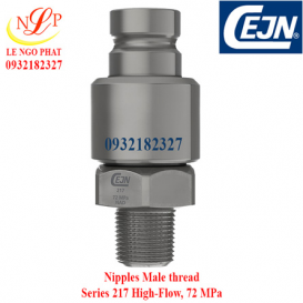 Nipples Male thread Series 217 High-Flow, 72 MPa NPT 1/4"