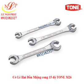 Cờ Lê Hai Đầu Miệng cong 15 độ TONE M26