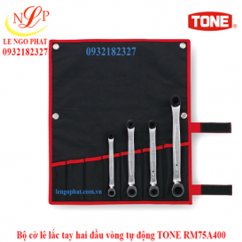 Bộ cờ lê lắc tay hai đầu vòng tự động TONE RM75A400