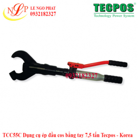 TCC55C Dụng cụ ép đầu cos bằng tay 7,5 tấn Tecpos - Korea