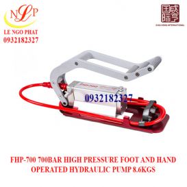 FHP-700 700BAR BƠM THỦY LỰC VẬN HÀNH BẰNG CHÂN VÀ TAY CAO ÁP 8.6KGS