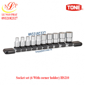 Socket set (6 With corner holder) HS210