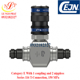Category E With 1 coupling and 2 nippless Series 116 T-Connection, 150 MPa