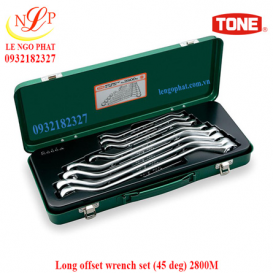Long offset wrench set (45 deg) 2800M