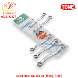 Short offset wrench set (45 deg) M465