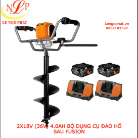 2X18V (36V) 4.0AH BỘ DỤNG CỤ ĐÀO HỐ SAU FUSION