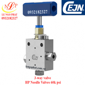 3-way valve 1 pressure connection 60k psi - 34 Nm