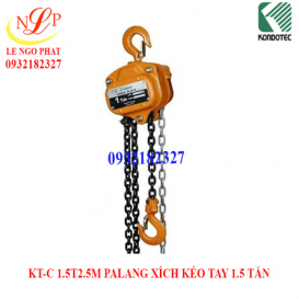 PALANG XÍCH KÉO TAY 1.5 TẤN (1.5 tấn, 2.5 mét)