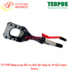 TCC55B Dụng cụ ép đầu cos thủy lực bằng tay 10 tấn Tecpos - Korea