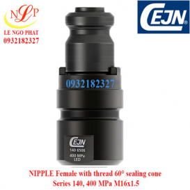NIPPLE Female thread 60° sealing cone Series 140, 400 MPa M16x1.5