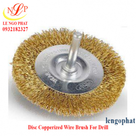 Disc Copperized Wire Brush For Drill