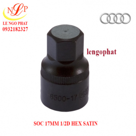 SOC 17MM 1/2D HEX SATIN