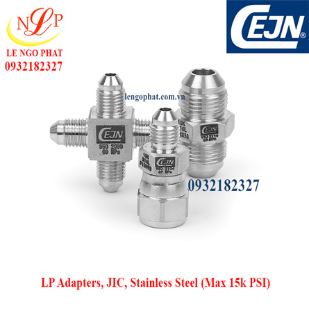 LP Adapters, JIC male to JIC female Stainless Steel