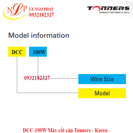 DCC-100W Máy cắt cáp Tonners - Korea