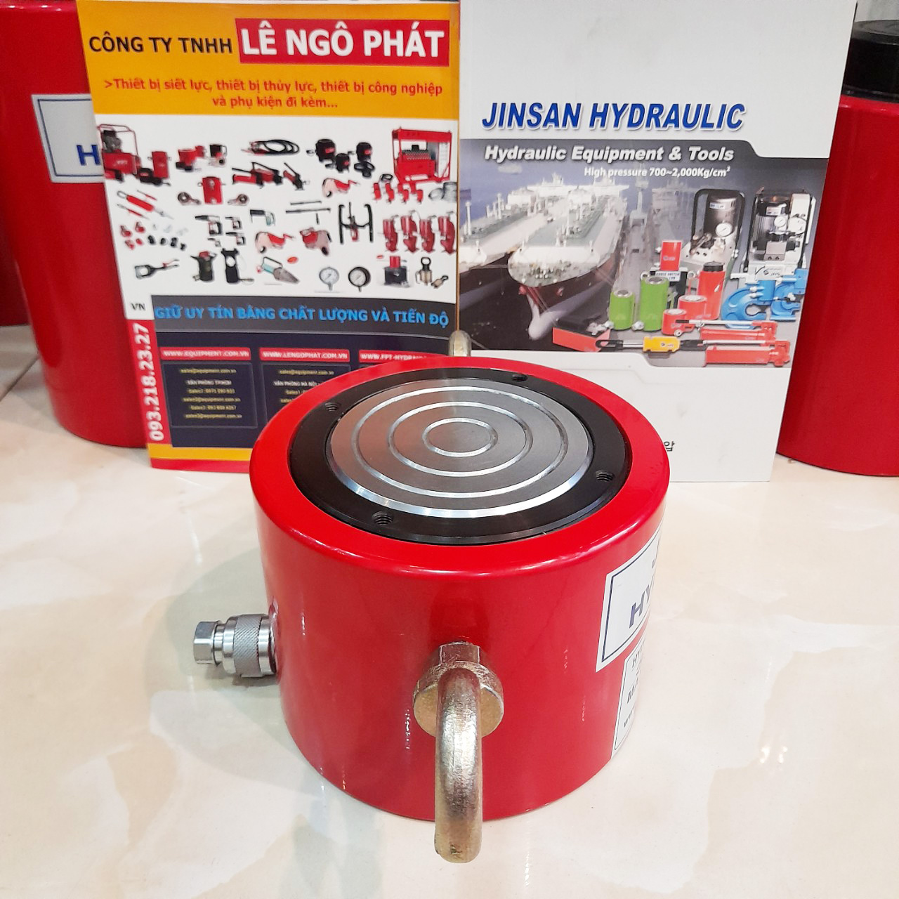 JSC-10050, Kích thủy lực lùn JHS 100 tấn hành trình 50 mm