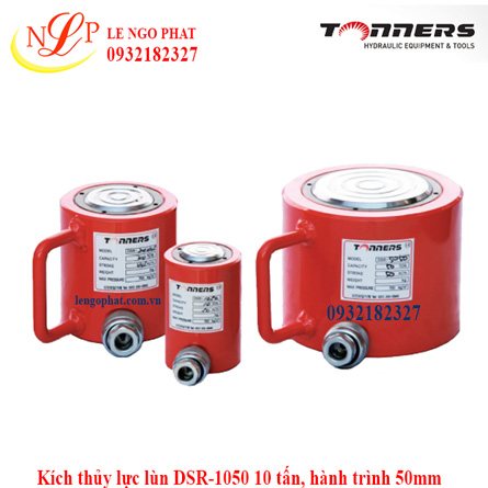 Kích thủy lực lùn DSR-1050 10 tấn, hành trình 50mm