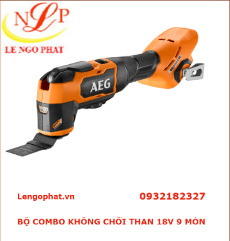 BỘ COMBO KHÔNG CHỔI THAN 18V 9 MÓN