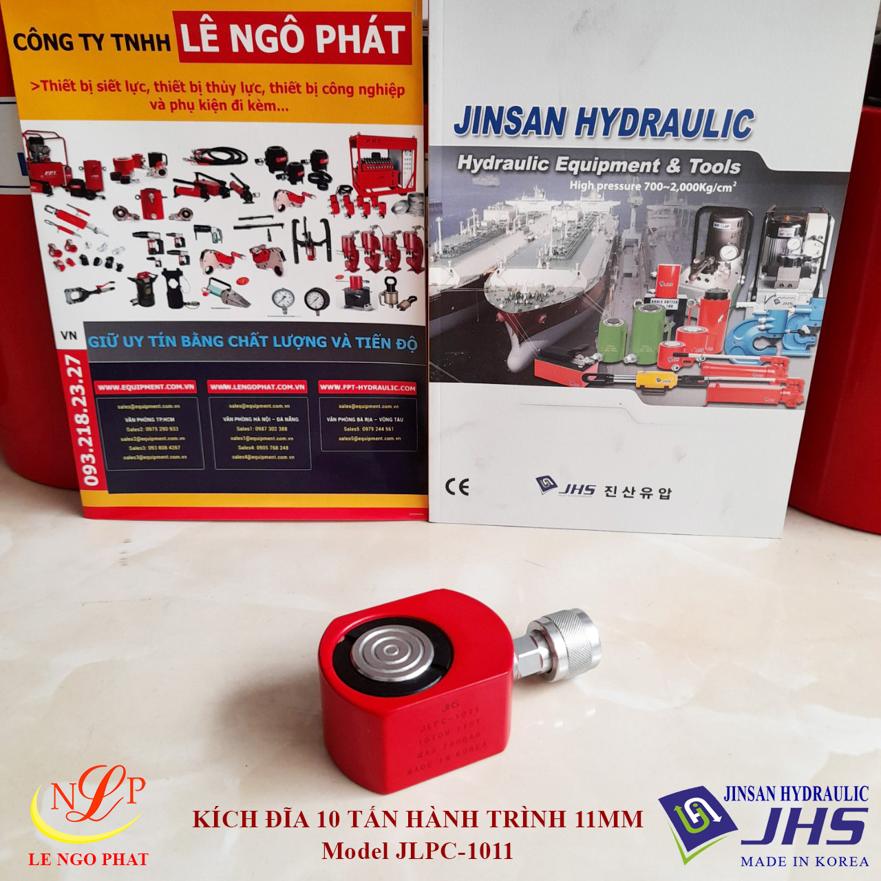 JLPC-1011, Kích thủy lực đĩa mỏng JHS 10 tấn hành trình 11 mm