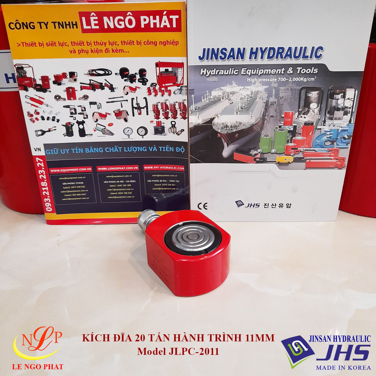 JLPC-2011, Kích thủy lực đĩa mỏng JHS 20 tấn hành trình 11 mm
