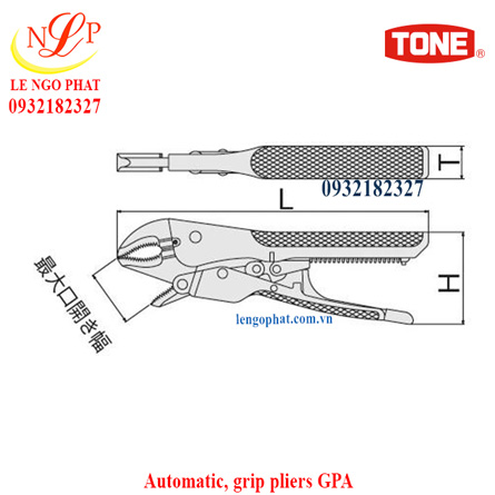 Automatic, grip pliers GPA