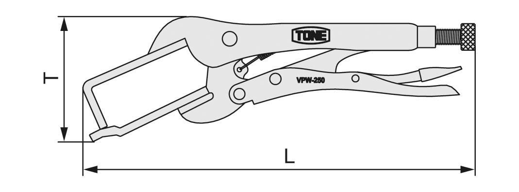 Grip pliers (for welds) VPW