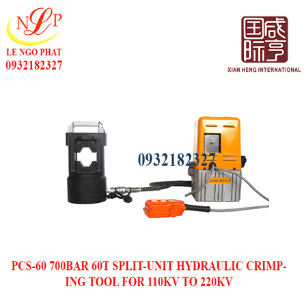 PCS-60 700BAR 60T SPLIT-UNIT HYDRAULIC CRIMPING TOOL FOR 110KV TO 220KV