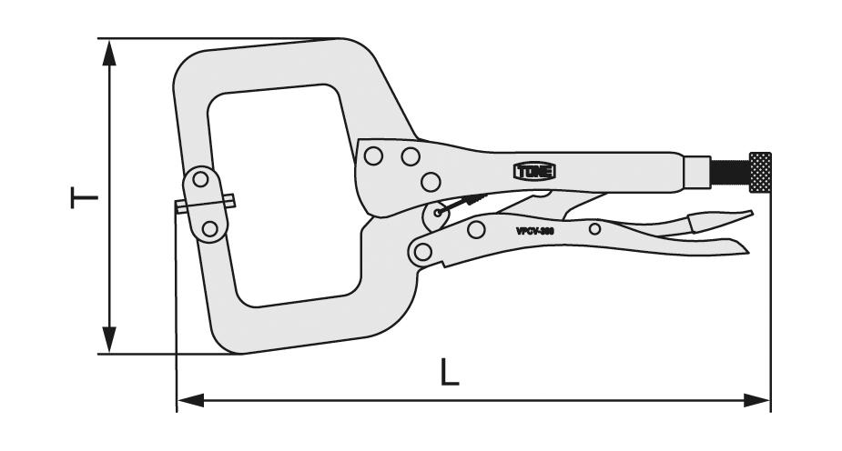 Grip pliers (C type swivel) VPCV