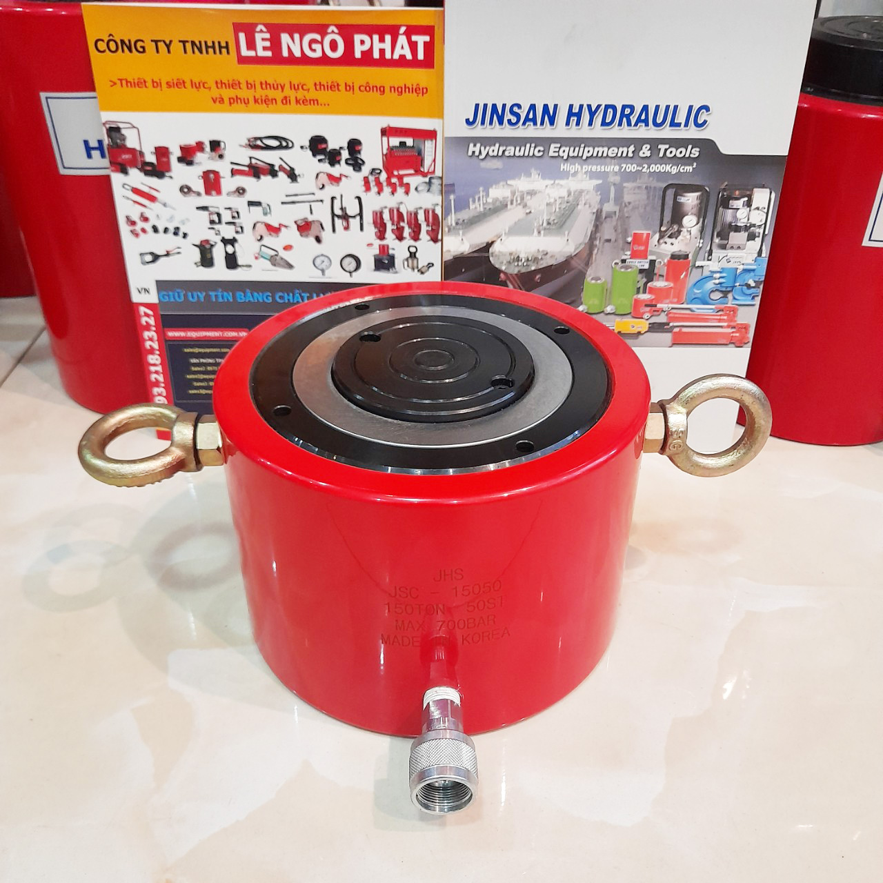 JSC-15050, Kích thủy lực lùn JHS 150 tấn hành trình 50 mm